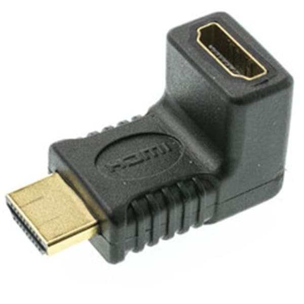 Cable Wholesale HDMI Right Angle Adapter; HDMI Male to HDMI Female; 90 Degree 30HH-50210 - main